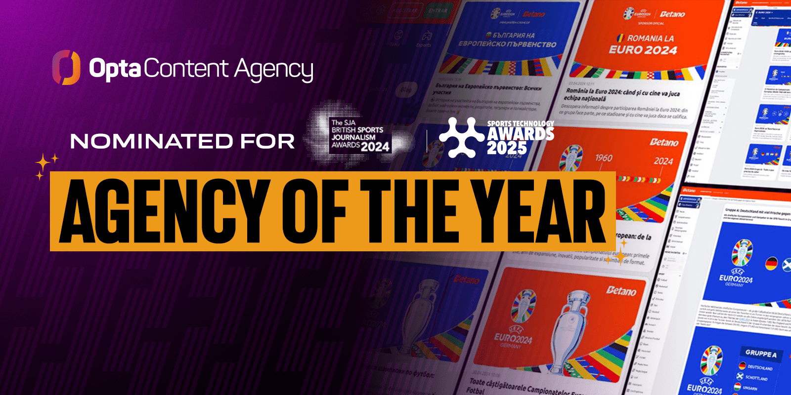 Sports content agency of the year